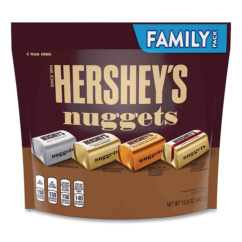 Hershey's Nuggets Family Pack, Assorted, 15.6 oz Bag (GRR24600443)