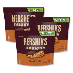 Hershey's Nuggets Share Pack, Milk Chocolate with Toffee and Almonds, 10.2 oz Bag, 3/Pack, Delivered in 1-4 Business Days (24600445)