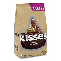 Hershey's KISSES Milk Chocolate with Almonds, Party Pack, 32 oz Bag (GRR24600418)