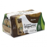 Starbucks Frappuccino Coffee, 9.5 oz Bottle, Mocha, 15/Pack, Ships in 1-3 Business Days (90000049)