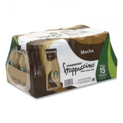 Starbucks Frappuccino Coffee, 9.5 oz Bottle, Mocha, 15/Pack, Delivered in 1-4 Business Days (90000049)