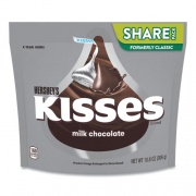 Hershey's KISSES, Milk Chocolate Share Pack, Silver Wrappers, 10.8 oz Bag, 3 Bags/Pack, Delivered in 1-4 Business Days (24600432)