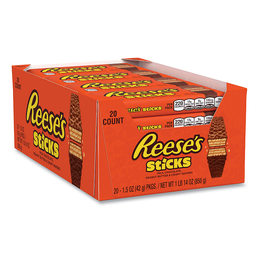 Reese's STICKS Wafer Bar, 1.5 oz Bar, 20 Bars/Box (GRR24600183)