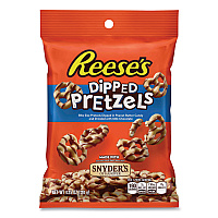 Reese's Dipped Pretzels, 4.25 oz Bag, 4/Carton (GRR24600288)