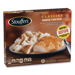 Stouffer's Classics Baked Chicken with Mashed Potatoes, 8.88 oz Box, 3 Boxes/Pack, Delivered in 1-4 Business Days (90300130)