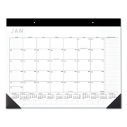 AT-A-GLANCE Contemporary Monthly Desk Pad, 22 x 17, White Sheets, Black Binding/Corners,12-Month (Jan to Dec): 2023 (SK24X00)