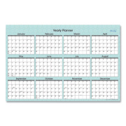 Blue Sky Picadilly Laminated Erasable Wall Calendar, Geometric Artwork, 36 x 24, White/Teal Sheets, 12-Month (Jan-Dec): 2023 (100031)