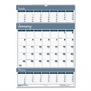 House of Doolittle Bar Harbor Recycled Wirebound 3-Months-per-Page Wall Calendar, 12 x 17, White/Blue/Gray Sheets, 14-Month (Dec-Jan): 2022-2024 (342)