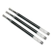 AbilityOne 7510016850103 SKILCRAFT VISTA Gel Ink Pen Refill, Bold Conical Tip, Black Ink, 3/Pack