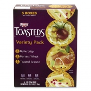 Keebler Toasteds Party Pack Cracker Assortment, 8 oz Box, 5 Assorted Boxes/Pack, Ships in 1-3 Business Days (90000116)