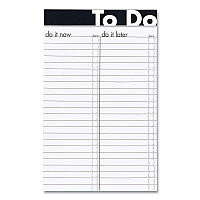 Ampad To Do Notepads, List-Management Format, Randomly Assorted Headband Colors, 50 White 5 x 8 Sheets (AMP20001)