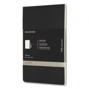 Moleskine PRO Pad, Meeting-Minutes/Notes Format, Black Cover, 96 Ivory 5 x 8.25 Sheets (620916)