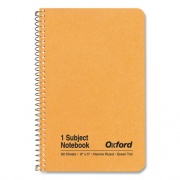 Oxford One-Subject Notebook, Narrow Rule, Natural Kraft Cover, 8 x 5, 80 Sheets (25401R)