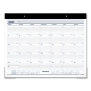 AT-A-GLANCE Desk Pad, 21.75 x 17, White Sheets, Black Binding, Clear Corners, 12-Month (Jan to Dec): 2023 (ST2400)