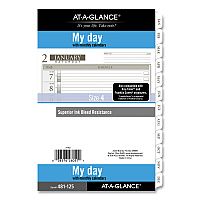 AT-A-GLANCE 1-Page-Per-Day Planner Refills, 8.5 x 5.5, White Sheets, 12-Month (Jan to Dec): 2026 (48112521)
