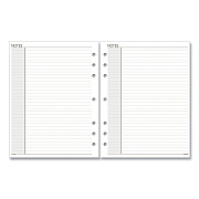 AT-A-GLANCE Lined Notes Pages for Planners/Organizers, 8.5 x 5.5, White Sheets, Undated (AAG011200)