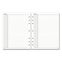 AT-A-GLANCE Lined Notes Pages for Planners/Organizers, 8.5 x 5.5, White Sheets, Undated (AAG011200)