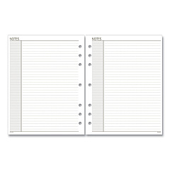 AT-A-GLANCE Lined Notes Pages for Planners/Organizers, 8.5 x 5.5, White Sheets, Undated (AAG011200)