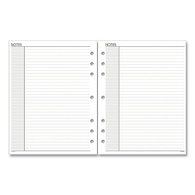 AT-A-GLANCE Lined Notes Pages for Planners/Organizers, 8.5 x 5.5, White Sheets, Undated (AAG011200)