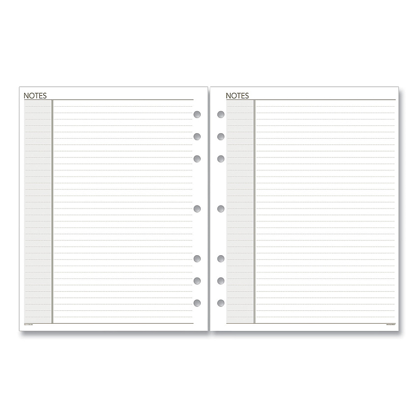 AT-A-GLANCE Lined Notes Pages for Planners/Organizers, 8.5 x 5.5, White Sheets, Undated (AAG011200)