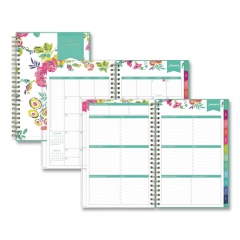 Blue Sky Day Designer Peyton Create-Your-Own Cover Weekly/Monthly Planner, Floral Artwork, 8 x 5, White, 12-Month (Jan-Dec): 2023 (103619)