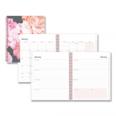 Blue Sky Joselyn Weekly/Monthly Planner, Joselyn Floral Artwork, 11 x 8.5, Pink/Peach/Black Cover, 12-Month (Jan to Dec): 2023 (110394)