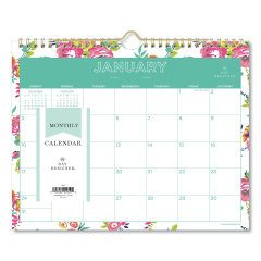 Blue Sky Day Designer Peyton Wall Calendar, Peyton Floral Artwork, 11 x 8.75, White/Multicolor Sheets, 12-Month (Jan to Dec): 2023 (103629)