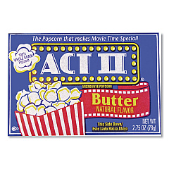 Act II Microwave Popcorn, Butter, 2.75 oz Bag, 36/Carton (APNGOV23223)