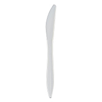 Berkley Square Individually Wrapped Mediumweight Cutlery, Knives, White, 1,000/Carton (BSQ1101000)