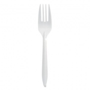 Berkley Square Individually Wrapped Mediumweight Cutlery, Forks, White, 1,000/Carton (1102000)