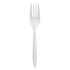 Berkley Square Individually Wrapped Mediumweight Cutlery, Forks, White, 1,000/Carton (BSQ1102000)