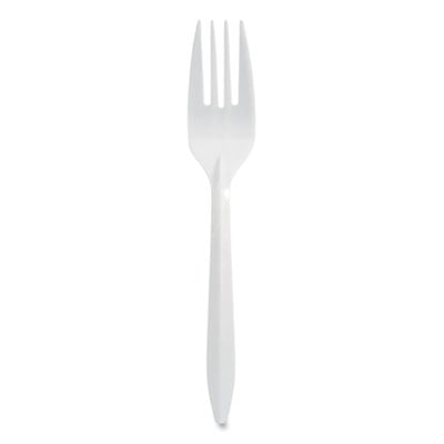 Berkley Square Individually Wrapped Mediumweight Cutlery, Forks, White, 1,000/Carton (1102000)