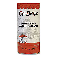 Cafe Delight All Natural Cane Sugar. 20 oz Canister (CFLMLY00262422)