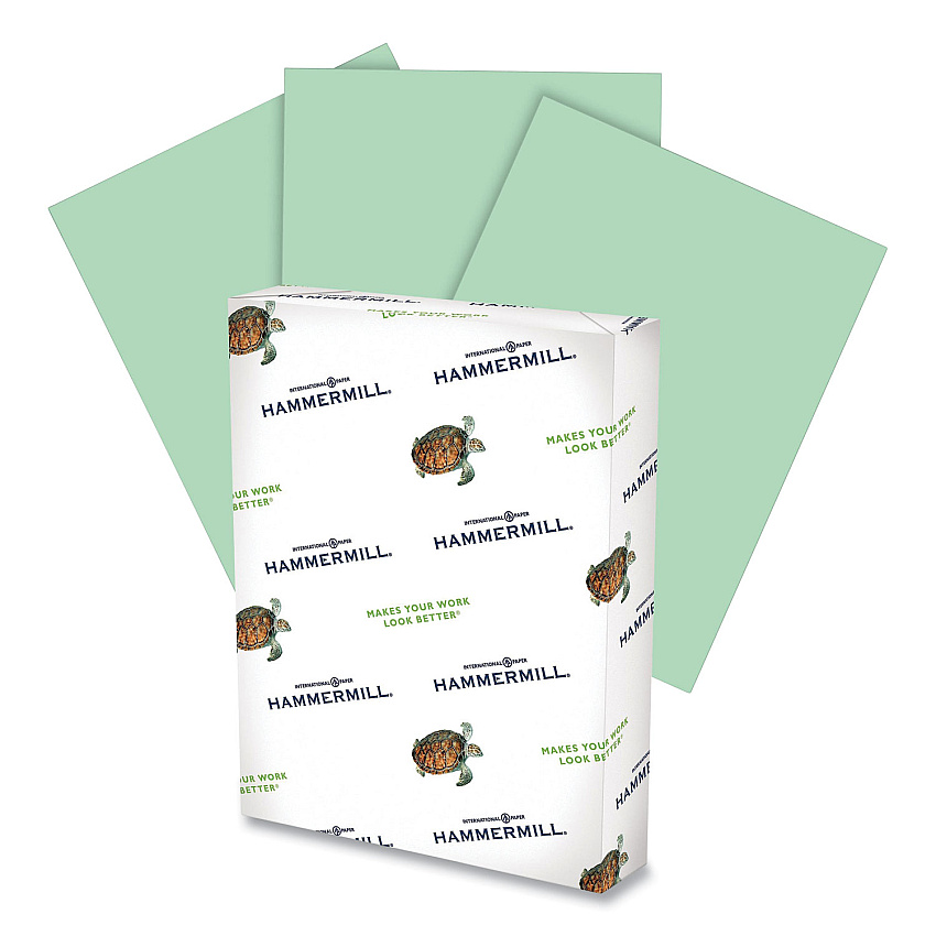 Hammermill Colors Print Paper, 20 lb Bond Weight, 11 x 17, Green, 500/Ream (HAM102186)