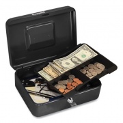 Honeywell Cash Management Box, Removable Cash Tray, 7.9 x 6.5 x 3.5, Steel, Black (6202)