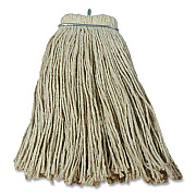Impact Layflat Regular Screw-Type Mop Head, Cotton, 20 oz, 1" Headband, White (IMP12120EA)