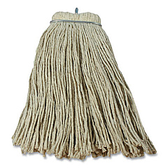 Impact Layflat Regular Screw-Type Mop Head, Cotton, 20 oz, 1" Headband, White (IMP12120EA)