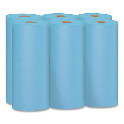 Scott Shop Towels, 1-Ply, 10.4 x 11, Blue, 55/Roll, 6 Rolls/Pack (KIM75180)