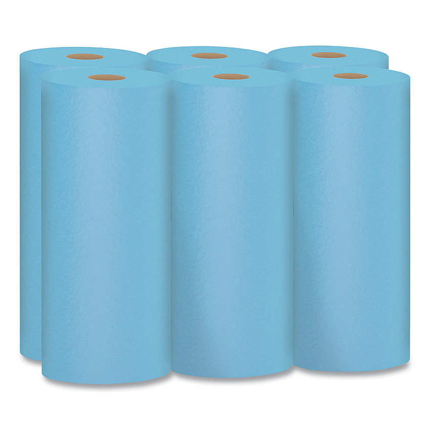 Scott Shop Towels, 1-Ply, 10.4 x 11, Blue, 55/Roll, 6 Rolls/Pack (KIM75180)