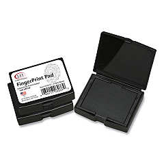LEE Inkless Fingerprint Pad, 2.25" x 1.75", Black, 3/Pack (LEE03037)