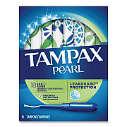 Tampax Pearl Tampons, Super, 18/Box (37908)