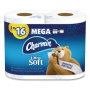 Charmin Ultra Soft Bathroom Tissue, Septic Safe, 2-Ply, White, 244 Sheets/Roll, 4 Rolls/Pack (01517PK)