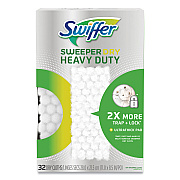 Swiffer Heavy-Duty Dry Refill Cloths, White, 11 x 8.5, 32/Pack (PGC77198)