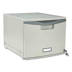 Storex Stackable Storage Drawer, 14.8" x 18.3" x 12.8", Gray (STX61251S02C)