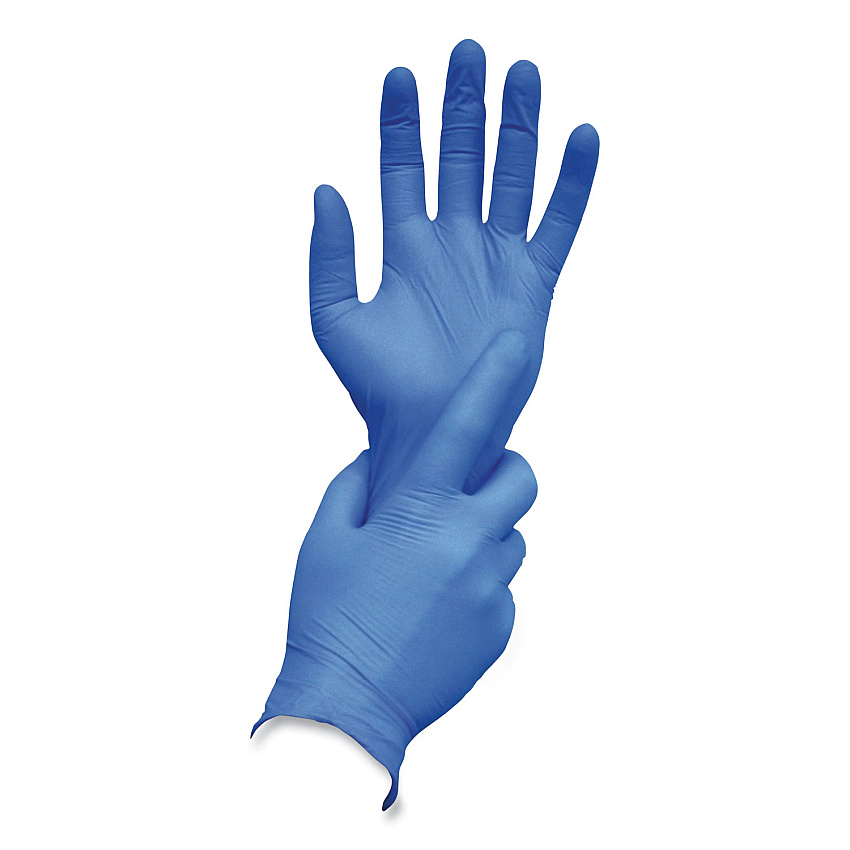 AMBITEX N400 Series Powder-Free Nitrile Gloves, Small, Blue, 100/Box (TXINSM400)