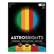 Astrobrights Color Cardstock -"Primary" Assortment, 65 lb Cover Weight, 8.5 x 11, Assorted Primary Colors, 100/Pack (WAU91646)