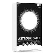 Astrobrights Color Cardstock, 65 lb Cover Weight, 8.5 x 14, Bright White, 125/Pack (WAU91670)