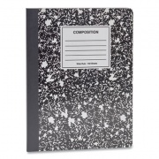 Universal Composition Book, Wide/Legal Rule, Black Marble Cover, 9.75 x 7.5, 100 Sheets (20930)