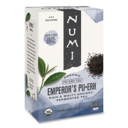 Numi Organic Teas and Teasans, 0.125 oz, Emperor's Puerh, 16/Box (10350)