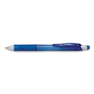 Pentel EnerGize-X Mechanical Pencil, 0.5 mm, HB (#2), Black Lead, Blue Barrel, Dozen (PENPL105C)